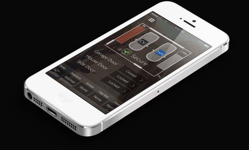Smart Garage - Dashboard on iPhone