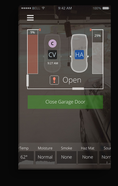 Smart Garage - Open Alert on Mobile