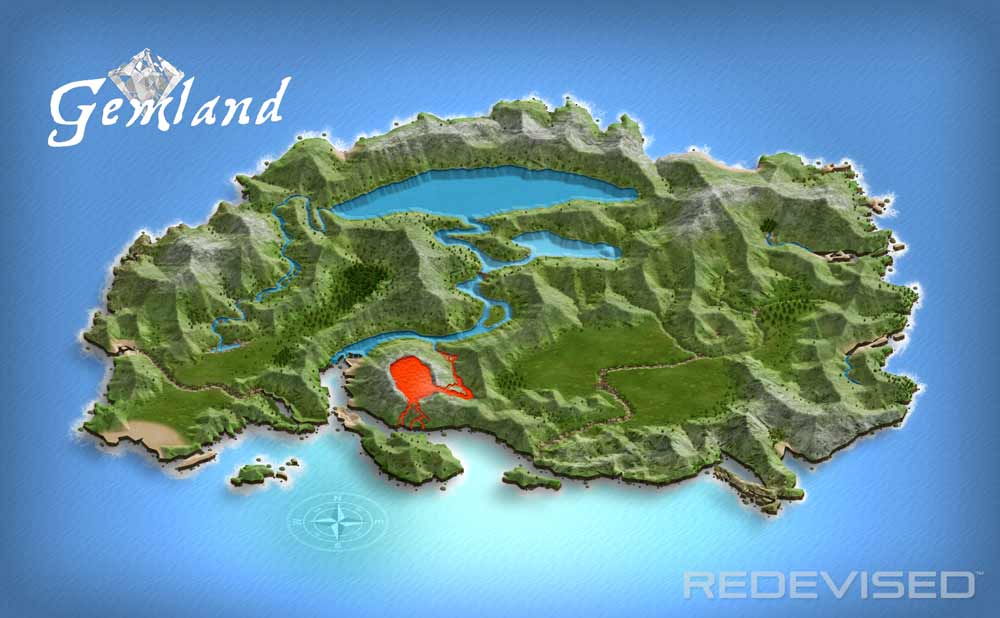 GameOn: Gemland Gameboard Map